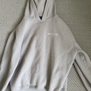 White Fox Gray Hoodie